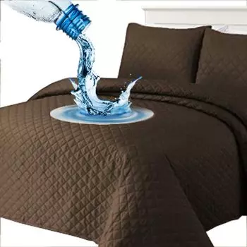 100% водонепроницаемое покрывало 200 x 220 см, производство Испания (коричневое) EYSA