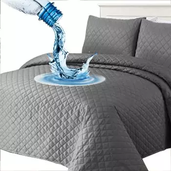 100% водонепроницаемое покрывало 200 x 220 см, производство Испания (серое) EYSA