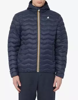 100г эко теплая куртка K-Way, синий