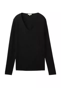1012976 свитер, 13312 DEEP BLACK, XXL TOM TAILOR, цвет 13312 Deep Black