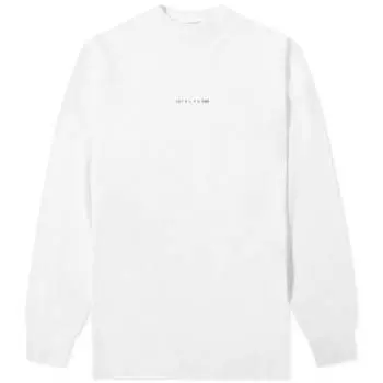 1017 ALYX 9SM Футболка с длинным рукавом и визуальным эффектом, белый