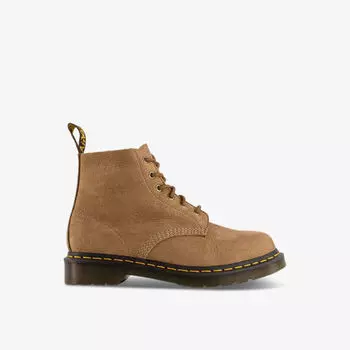 101 кожаные ботильоны на шнуровке с шестью люверсами Dr. Martens, цвет savannah tan
