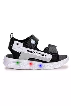 101 Легкие сандалии на липучке для девочек/мальчиков KKO KDS, темно-черный