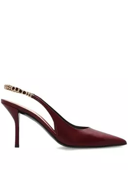 105-мм цепные туфли Gucci, красный