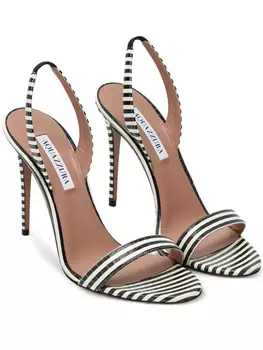 105 мм сандалии So Nude Aquazzura, белый