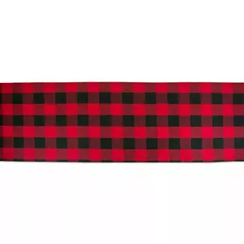 108-дюймовая прямоугольная дорожка для рождественского стола в красно-черную клетку Buffalo