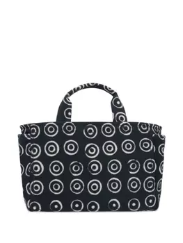 10 CORSO COMO холщовая сумка-тоут с круглым принтом, черный