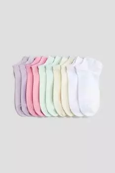 10 пар коротких носков H&M, мультиколор