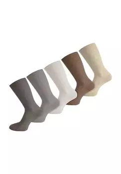 10 пар оздоровительных носков с высоким содержанием хлопка normani, цвет Hell Sortiert