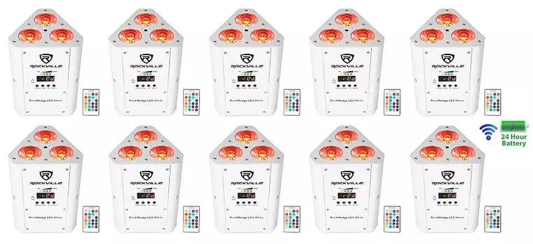 Светодиод Rockville RockWedge LED RGBWA + UV