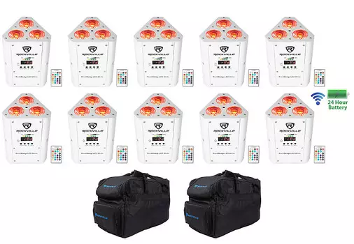 Светодиод Rockville RockWedge LED RGBWA + UV