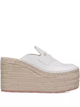 110 мм кожаные мюли Gianvito Rossi, белый