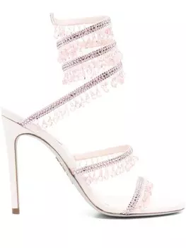 110 мм сандалии Chandelier Ren Caovilla, розовый