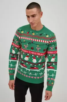 11 Project вязаного свитера " 11 Project ПРРубен", зеленый