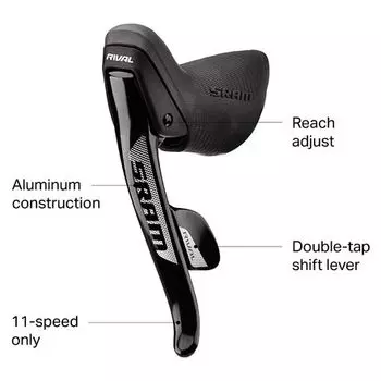 11-скоростные манетки Rival 22 ZeroLoss SRAM, черный