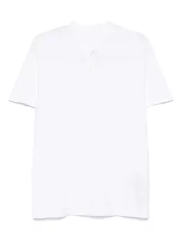 120% Lino футболка хенли, белый