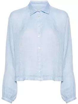 120% Lino льняная рубашка, синий