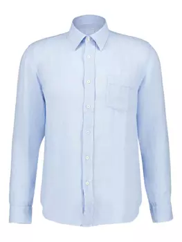 120% Lino льняная рубашка, синий