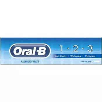 123 Зубная паста Свежая мята 100мл, Oral-B