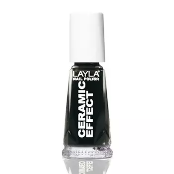1243R23-031 Лак для ногтей с керамическим эффектом Чистый черный 0,01 л, Layla Cosmetics