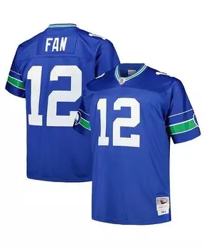 12-й мужской турнир Fan Royal Seattle Seahawks Big & Джерси вышедшего на пенсию игрока Tall Legacy Mitchell & Ness, синий