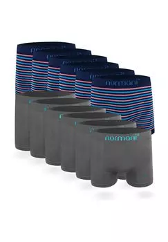 12 мужских боксеров из микрофибры normani, цвет Bicycle Blau Pink