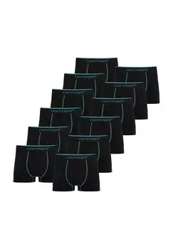 12 мужских хлопковых боксеров normani, бирюзовый