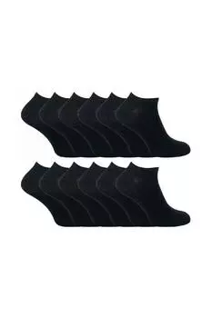 12 пар мягких хлопковых дышащих спортивных носков Sock Snob, белый