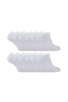 12 пар мягких хлопковых дышащих спортивных носков Sock Snob, серый