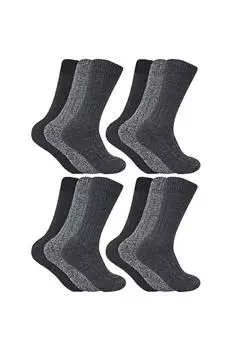 12 пар шерстяных носков для походов Sock Snob, серый