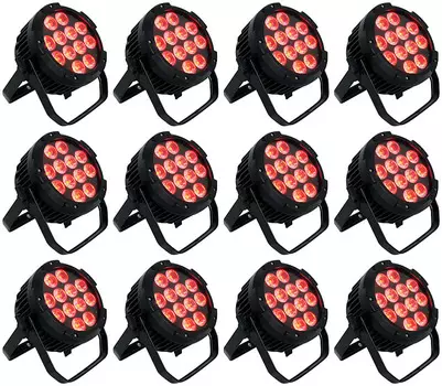 12) Rockville WET PAR PRO Indoor/Outdoor Par Wash Up Lights для сцены ресторана (12) WET PAR PRO