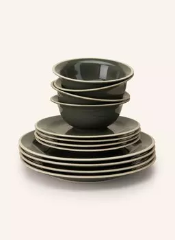 12 шт. набор посуды таверна Broste Copenhagen, зеленый