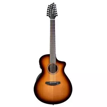 12-струнная акустическая электрогитара Breedlove Solo Pro Concert CE, Edgeburst SLCN44XCERCAM
