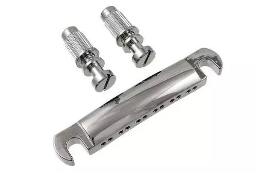 12-струнный стопорный хвостовик со шпильками/анкерами с резьбой США - ХРОМ Allparts TP-5440-010