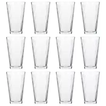 12x 325 мл стаканов Nora Highball — большие стаканы, которые можно мыть в посудомоечной машине, вода, джин, сок, коктейльный напиток, стаканы для питья Hi Ball, набор стеклянной посуды — от LAV