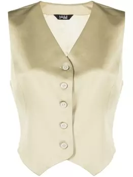 1309Studios жилет из смесового шелка, зеленый