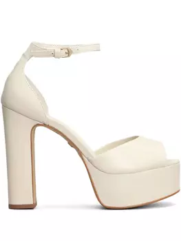 130 мм кожаные сандалии CARRANO, белый