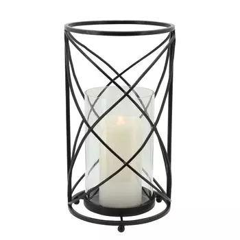 13-дюймовый подсвечник Black Swirl Hurricane