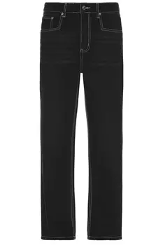 13 унций плотницкие прямые джинсы House Of Sunny, черный