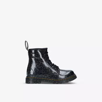1460 Ботинки с блестками Cosmic Glitter на 8 люверсов 6-10 лет Dr Martens, черный