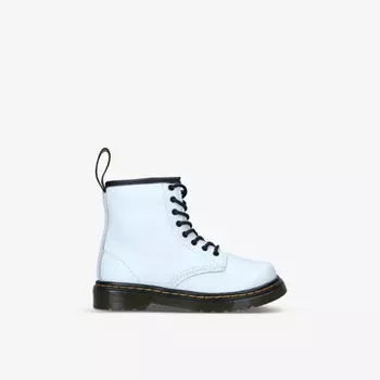 1460 Кожаные ботинки с 8 люверсами 2-5 лет Dr Martens, белый
