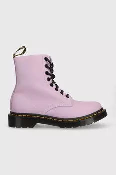 1460 Pascal кожаные мотоциклетные ботинки Dr. Martens, фиолетовый