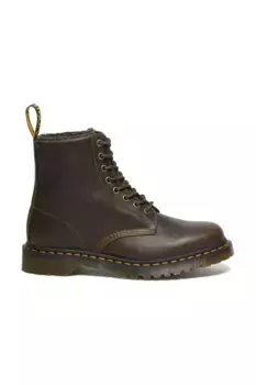 1460 WL кожаные байкерские ботинки Dr. Martens, коричневый