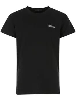 14BROS футболка с принтом, черный