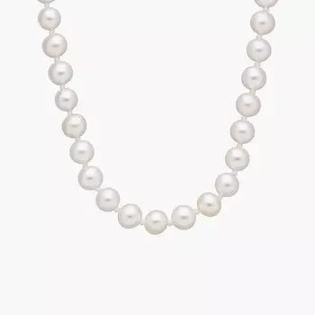 16-дюймовая нить пресноводного культивированного жемчуга с 14-каратным желтым золотом (6-6,5 мм) Blue Nile