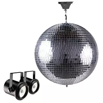 16-дюймовый зеркальный стеклянный диско-шар DJ Dance Home Party Club Освещение сцены w Pinspots American DJ 16" Mirror Glass Disco Ball DJ Dance Home Party Club Stage Lighting w Pinspots