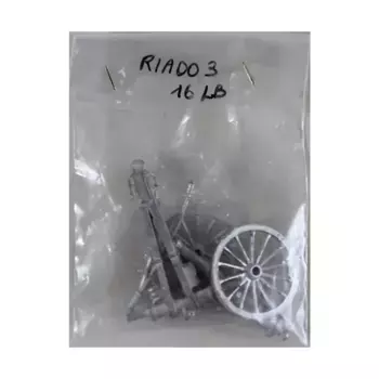 16-фунтовая пушка на лафете Cavalli, Historical Miniatures - Napoleonic - Assorted (28mm) (Mirliton SG)