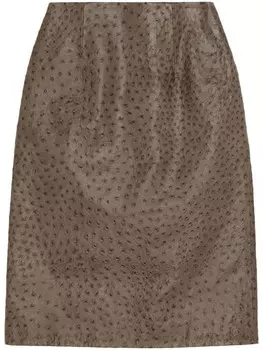 16Arlington фактурная юбка миди, серый