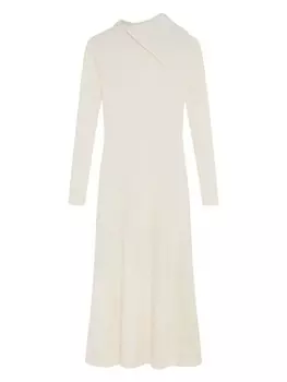 16Arlington платье миди Gitsie в рубчик, нейтральный цвет