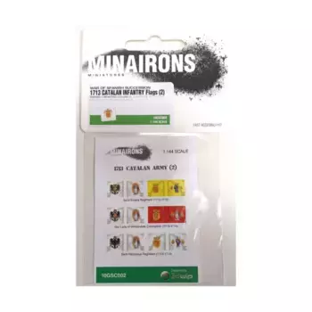 1713 г. Каталонские пехотные флаги (2), War of Spanish Succession - Decals & Flags (1:144)